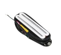 Electric Guitar Single Coil Pickup Set 1Pcs Ceramic Rail Humbucker Hot Dual Rails Guitar Pickup Color For Electric Guitar Parts(White 9.0K)