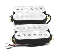 Electric Guitar Single Coil Pickup Set 1Set Alnico 5 Electric Guitar Humbucker Adjustable Screw Dual Coil For 6-String Guitar Coil Splitting N7.5 B15K