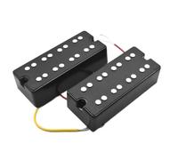 Electric Guitar Single Coil Pickup Set 1Set Black Open Sealed 4 String Bass Guitar Pickups Humbucker 2 Mounting Screw Hole - Neck & Bridge