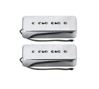 Electric Guitar Single Coil Pickup Set 2PCS Vintage Alnico 5 P90 Pickups Single Coil Pickups Set Cream/Black/Chrome Choose(Chrome)