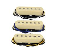 Electric Guitar Single Coil Pickup Set 3PCS Flat Top Pole Pieces Vintage Alnico 5 Single Coil Pickups Guitar Pickups 50/50/52mm Set For FD ST Guitar Parts