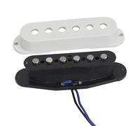 Electric Guitar Single Coil Pickup Set 3PCS Flat Top Single Coil Pickups Vintage Alnico 5 ST Electric Guitar Pickups 50/50/52mm Set Guitar Pickups
