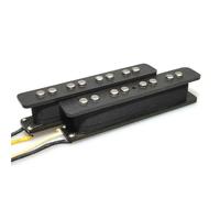 Electric Guitar Single Coil Pickup Set 4 String Bass Pickup Set Alnico V Open Black Cover For JB Bass
