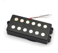Electric Guitar Single Coil Pickup Set 6-String Bass Double Coil Humbucker Pickup Ceramic Magnet Pole Space-75MM 4 Core Wire Coil Split Guitar Accessories
