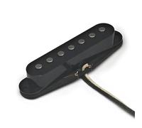 Electric Guitar Single Coil Pickup Set 7-String Alnico 5 Vintage Single Coil Electric Guitar Pickup Anico V Guitar Pickup String Spacing 61.2MM Black(Middle 1pc)