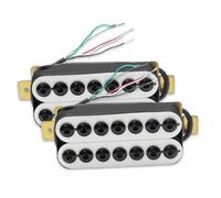 Electric Guitar Single Coil Pickup Set 7-String Electric Guitar Humbucker Adjustable Screw Dual Coil Pickup Coil Splitting N8.5K/B14K Output Guitar Part(C)