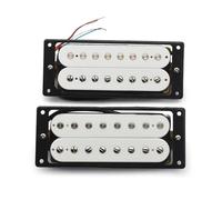 Electric Guitar Single Coil Pickup Set 8-String Electric Guitar Humbucker Dual Coil Splitting Pickup N10K B15K Output Guitar Parts White(B)