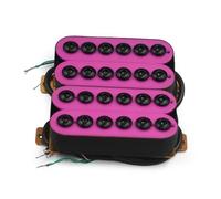 Electric Guitar Single Coil Pickup Set Adjustable Metal Double Coil Electric Guitar Pickups Humbucker Neck And Bridge Guitar Pickup Purple(C)