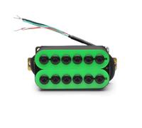 Electric Guitar Single Coil Pickup Set Adjustable Metal Double Coil Electric Guitar Pickups Humbucker Guitar Pickups Accessories Green(A)