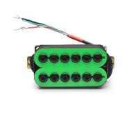 Electric Guitar Single Coil Pickup Set Adjustable Metal Double Coil Electric Guitar Pickups Humbucker Guitar Pickups Accessories Green(C)