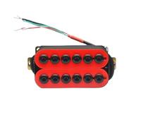 Electric Guitar Single Coil Pickup Set Adjustable Metal Double Coil Electric Guitar Pickups Humbucker Neck And Bridge Guitar Pickup Various Colors(R)