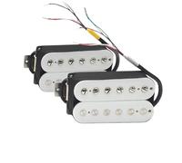 Electric Guitar Single Coil Pickup Set Alnico 2-Electric Guitar Pickup N-50 7-8K B-52 8-9K Humbucker Double Coil Pickup Guitar Parts Black White(D)
