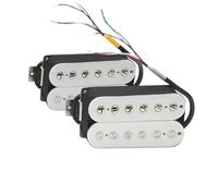 Electric Guitar Single Coil Pickup Set Alnico 2-Electric Guitar Pickup N-50 7-8K B-52 8-9K Humbucker Double Coil Pickup Guitar Parts Black And White(E)