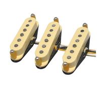 Electric Guitar Single Coil Pickup Set Alnico 3 SSS Guitar Pickups Single Coil For ST Style Guitars N/M/B For ST Electric Guitar(Yellow)