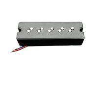 Electric Guitar Single Coil Pickup Set Alnico 5 5-String Bass Humbucker With Staged Polepiece Noise Reduction 16.5/17.5MM Pole Spacing 4 Conduct Split Coil(A)