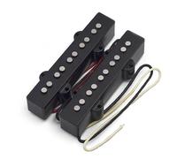 Electric Guitar Single Coil Pickup Set Alnico 5 5String J Bass Pickups Neck-9.6K & Bridge-11.1K Pickup Fit 5 Strings J Bass Guitar Pickup Part(B)