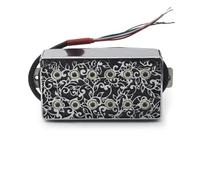 Electric Guitar Single Coil Pickup Set Alnico 5 Humbucker Hollow Brass Cover Guitar Pickup 4 Conduct Cable 7.5k/15k Coil Splitting Alnico V Guitar Pickup(C)