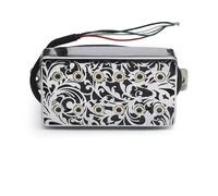 Electric Guitar Single Coil Pickup Set Alnico 5 Humbucker Hollow Brass Cover Guitar Pickup 4 Conduct Cable 7.5k/15k Coil Splitting Alnico V Pickup LP Guitar(A)