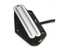 Electric Guitar Single Coil Pickup Set Alnico 5 Pickup Double Rail Humbucker Bridge Pickup Fit Guitar Part Electric Guitar Pickups(White)