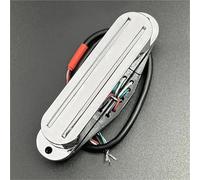Electric Guitar Single Coil Pickup Set Alnico V Humbucker Twin Blade Pickup Mini Dual Rail 9K For Electric Guitar Replacement Multi Colour(Silver)