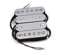 Electric Guitar Single Coil Pickup Set Chrome Alnico 5 Electric Guitar Pickup Humbucker Double Coil Pickup Alnico V Guitar Parts Silver(C)