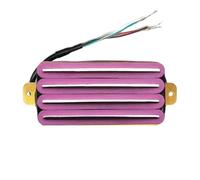 Electric Guitar Single Coil Pickup Set Double Rail 2-Dual Blade Electric Guitar High Output Track Type Four Coil Humbucker Pickup Purple Multi Color(G)