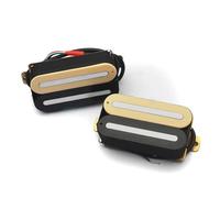 Electric Guitar Single Coil Pickup Set Dual Rail Ceramic Humbucker Electric Guitar N-10K/B-16K Double Coil Pickup Coil Splitting Guitar Pickup(B)