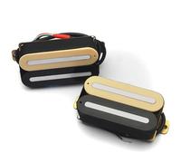 Electric Guitar Single Coil Pickup Set Dual Rail Electric Guitar Humbucker Pickup N-10K/B-16K Double Coil Pickup Coil Splitting Ceramic Pickup(One Set)