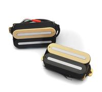 Electric Guitar Single Coil Pickup Set Dual Rail Electric Guitar Humbucker Pickup N-10K/B-16K Pickup Coil Splitting Ceramic Guitar Pickup(One Set)