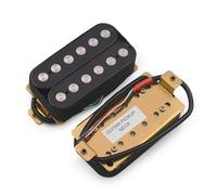 Electric Guitar Single Coil Pickup Set Electric Guitar Humbucker 6.3mm Big Pole Piece Dual Coil Guitar Pickup With 4 Conduct Cable/Coil Splitting Neck Bridge(B)
