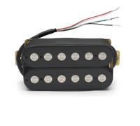 Electric Guitar Single Coil Pickup Set Electric Guitar Humbucker 6.3mm Big Pole Piece Dual Coil Guitar Pickup With 4 Conduct Cable/Coil Splitting Neck Bridge(A)