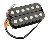 Electric Guitar Single Coil Pickup Set Electric Guitar Humbucker 6.3mm Big Pole Piece Dual Coill Guitar Pickup With 4 Conduct Cable/Coil Splitting Black/White(B)