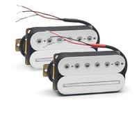 Electric Guitar Single Coil Pickup Set Electric Guitar Humbucker Blade Hex Screw Adjusting Dual Coil Pickup With 4 Services Cable Coil Splitting Various Colors(H)