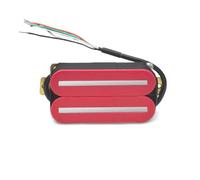 Electric Guitar Single Coil Pickup Set Electric Guitar Humbucker Dual Coill Dual Rail Guitar Bridge Pickup With 57mm Steel Pole Black Green Red(Pink)