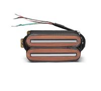 Electric Guitar Single Coil Pickup Set Electric Guitar Humbucker Dual Coill Dual Rail Guitar Bridge Pickup With 57mm Steel Pole Black Green Red Light Blue(Transparent)
