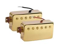 Electric Guitar Single Coil Pickup Set Electric Guitar Humbucker Pickup LP Style Brass Cover Neck/Bridge Guitar Pickup Professional Guitar Parts(E)