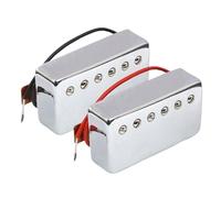 Electric Guitar Single Coil Pickup Set Electric Guitar Humbucker Pickup LP Style Brass Cover Neck/Bridge Guitar Pickup Professional Guitar Parts(B)