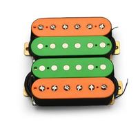 Electric Guitar Single Coil Pickup Set Electric Guitar Pickup Dual Coil Spliting Humbucker Pickup 4Conduct Cable N-7.5K/B-15K Output Orange&Green(B)