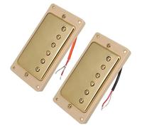 Electric Guitar Single Coil Pickup Set Electric Guitar Pickup Electric Guitar Double Coil Pickup Dual Pickup Gold Guitar Pickup Accessories(Yellow)