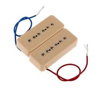 Electric Guitar Single Coil Pickup Set Guitar Pickups P-90 Single Coil Pickups Bridge & Neck For EPI LP Electric Guitar Black/Yellow/Sliver(Yellow)