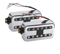 Electric Guitar Single Coil Pickup Set H Style Brass Cover Electric Guitar Pickup Coil Spliting Pickup Humbucker Dual Coill N7.5K/B15K Output(E)