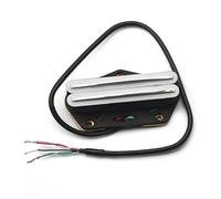Electric Guitar Single Coil Pickup Set Humbucker Bridge Pickup Dual Coil Bridge Pickup Dual Rail Pickup For Electric Guitar Accessories(White)