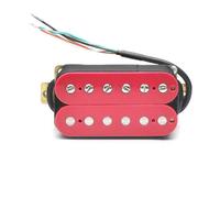 Electric Guitar Single Coil Pickup Set Humbucker Electric Guitar Pickup Coil Spliting Pickup Guitar Dual Coill Pickup 4 Conduct Cable N-7.5K/B-15K Output Pink(A)