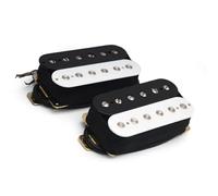 Electric Guitar Single Coil Pickup Set Humbucker Electric Guitar Pickup Coil Spliting Pickup Humbucker Dual Coill Pickup 4 Conduct Cable Guitar Accessories(B)