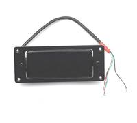 Electric Guitar Single Coil Pickup Set Mini Humbucker 68X29MM Sealed Electric Guitar Pickup Neck&Bridge Coil Splitting Pickup Black/Gold/Chrome(Black 2Pcs)