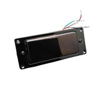 Electric Guitar Single Coil Pickup Set Mini Humbucker Sealed Electric Guitar Pickup Neck&Bridge Coil Splitting Pickup For LP Guitar Black/Chrome 68X29MM(1PC Black)