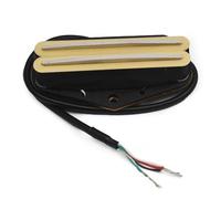 Electric Guitar Single Coil Pickup Set Professional Guitar Humbucker Bridge Pickup Dual Coil Bridge Pickup Dual Rail Pickup For Electric Guitar(Cream)