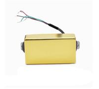 Electric Guitar Single Coil Pickup Set Sealed Alnico 5 Brass Cover LP Guitar Humbucker Pickup 4 Coil Cable Output 7.5K/15K Coil Splitting Alnico V(G)