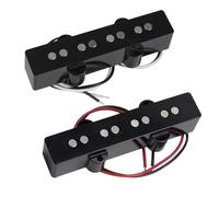 Electric Guitar Single Coil Pickup Set Set Of Open Style Alnico 5 Bass Pickups JB Neck Bridge Pickups Black For Bass 4 Strings Professional Accessories