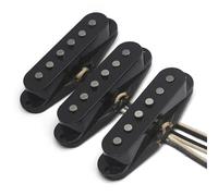 Electric Guitar Single Coil Pickup Set SSS Alnico 3 Electric Guitar Pickup Vintage Staggered ST Style Electric Guitar Pickup Middle Pickup Anico III(Cover 1 Set)